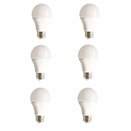 BRIGHTLIGHT 10W 120V LED A19 Filament Light Bulb, Chrome, 6PK BR2571098